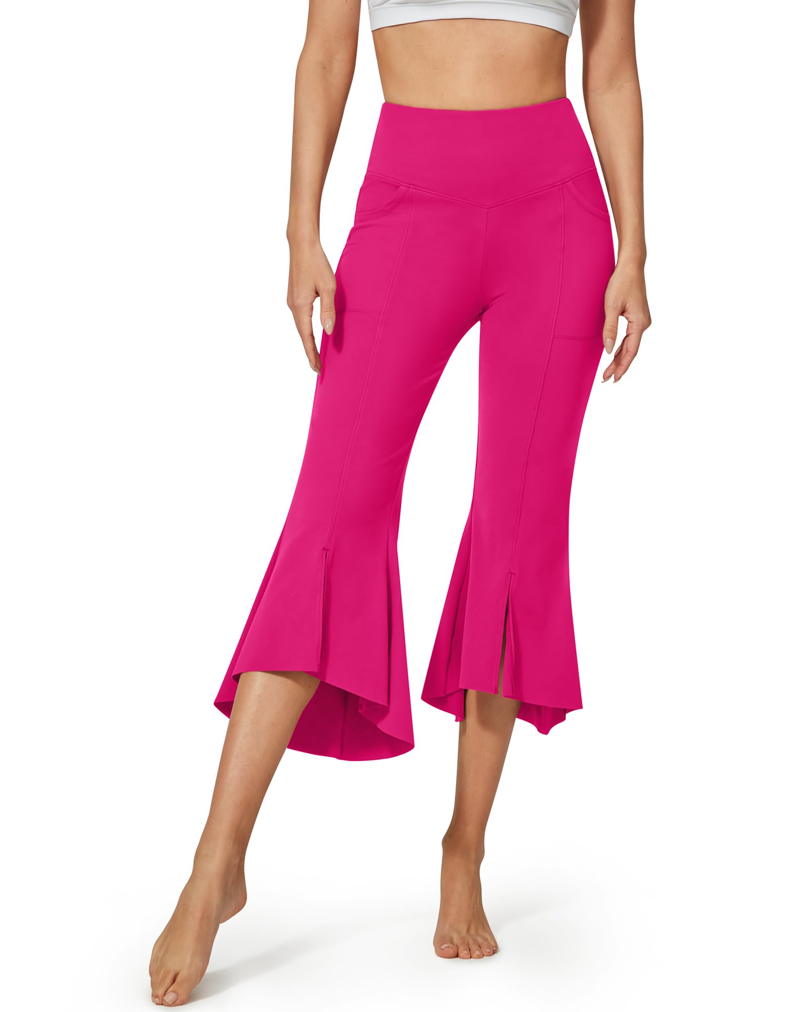EverGoing High-Waist Ruffle Yoga Casual Capri Pants – G4Free