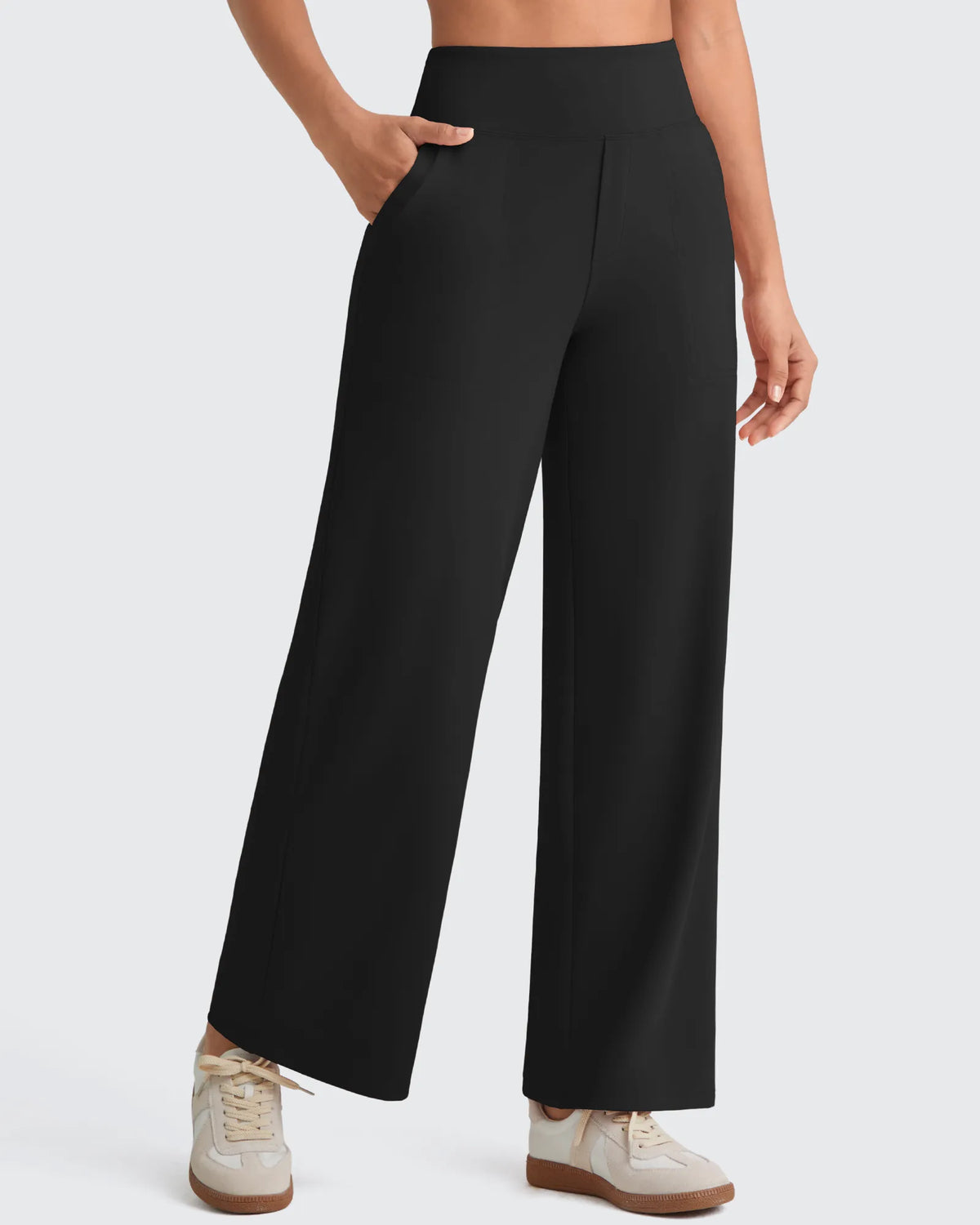 G4Free - EverGoing High Waist Stretch Dressy Cropped Pants 25.5'' -GF25J463BF-XS-GF25J463BA-S-GF25J463BB-M-GF25J463BC-L-GF25J463BD-XL