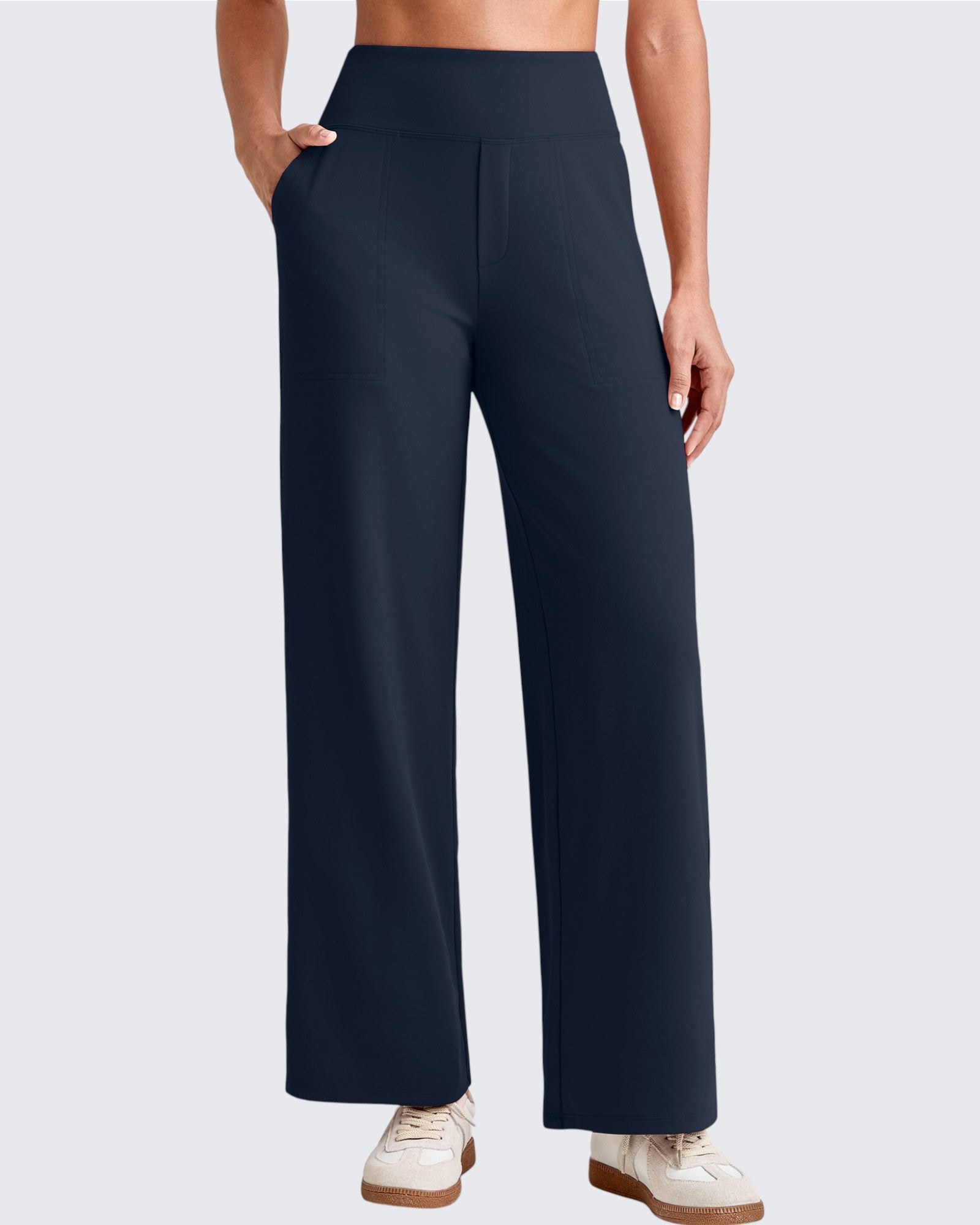 G4Free - EverGoing High Waist Stretch Dressy Cropped Pants 27.5'' -GF25J468HF-XS-GF25J468HA-S-GF25J468HB-M-GF25J468HC-L-GF25J468HD-XL