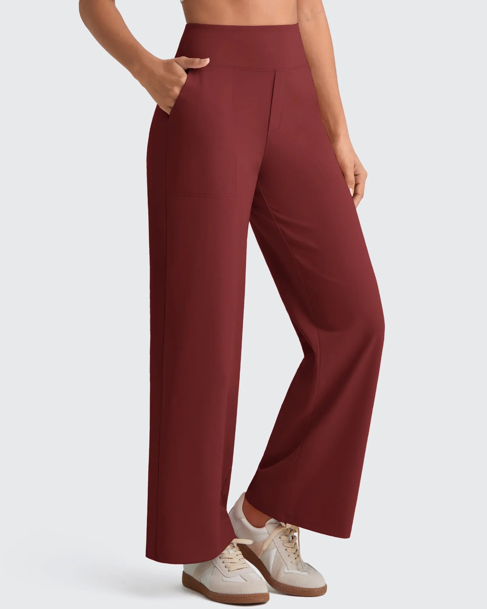 G4Free - EverGoing High Waist Stretch Dressy Cropped Pants 29.5'' -GF25J469AF-XS-GF25J469AA-S-GF25J469AB-M-GF25J469AC-L-GF25J469AD-XL