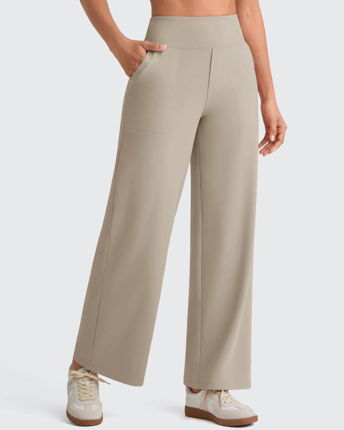 G4Free - EverGoing High Waist Stretch Dressy Cropped Pants Petite -GF25J463BF-XS