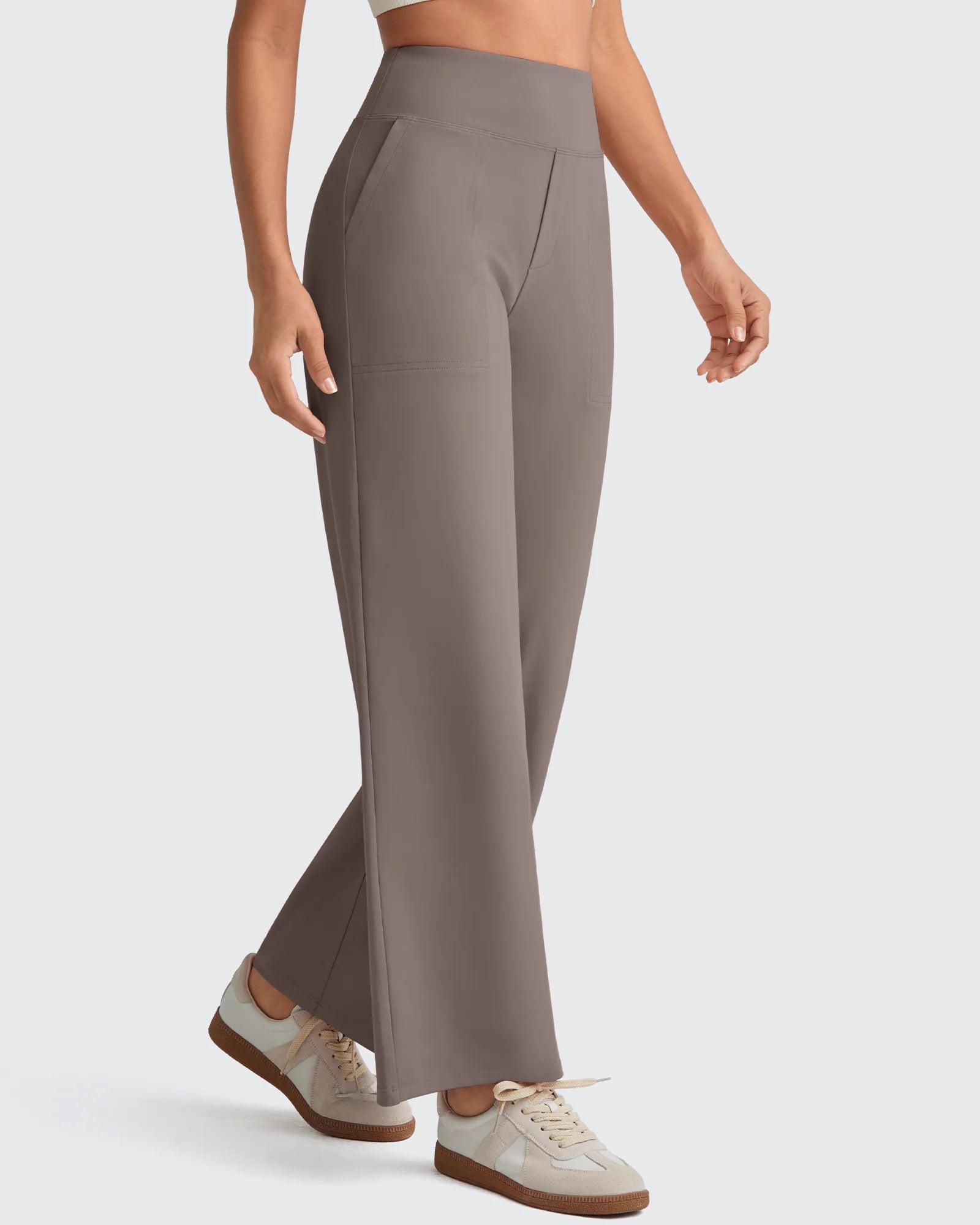 G4Free - EverGoing High Waist Stretch Dressy Cropped Pants Petite -GF25J463BF-XS