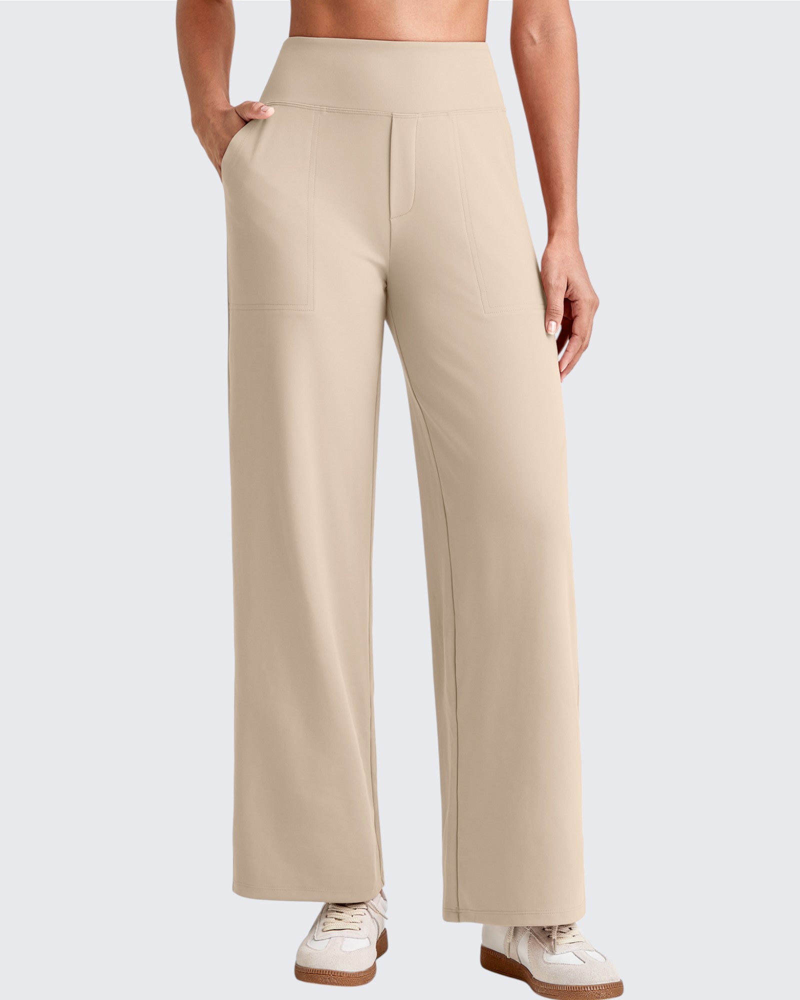 G4Free - EverGoing High Waist Stretch Dressy Cropped Pants Regular -GF25J468EF-XS