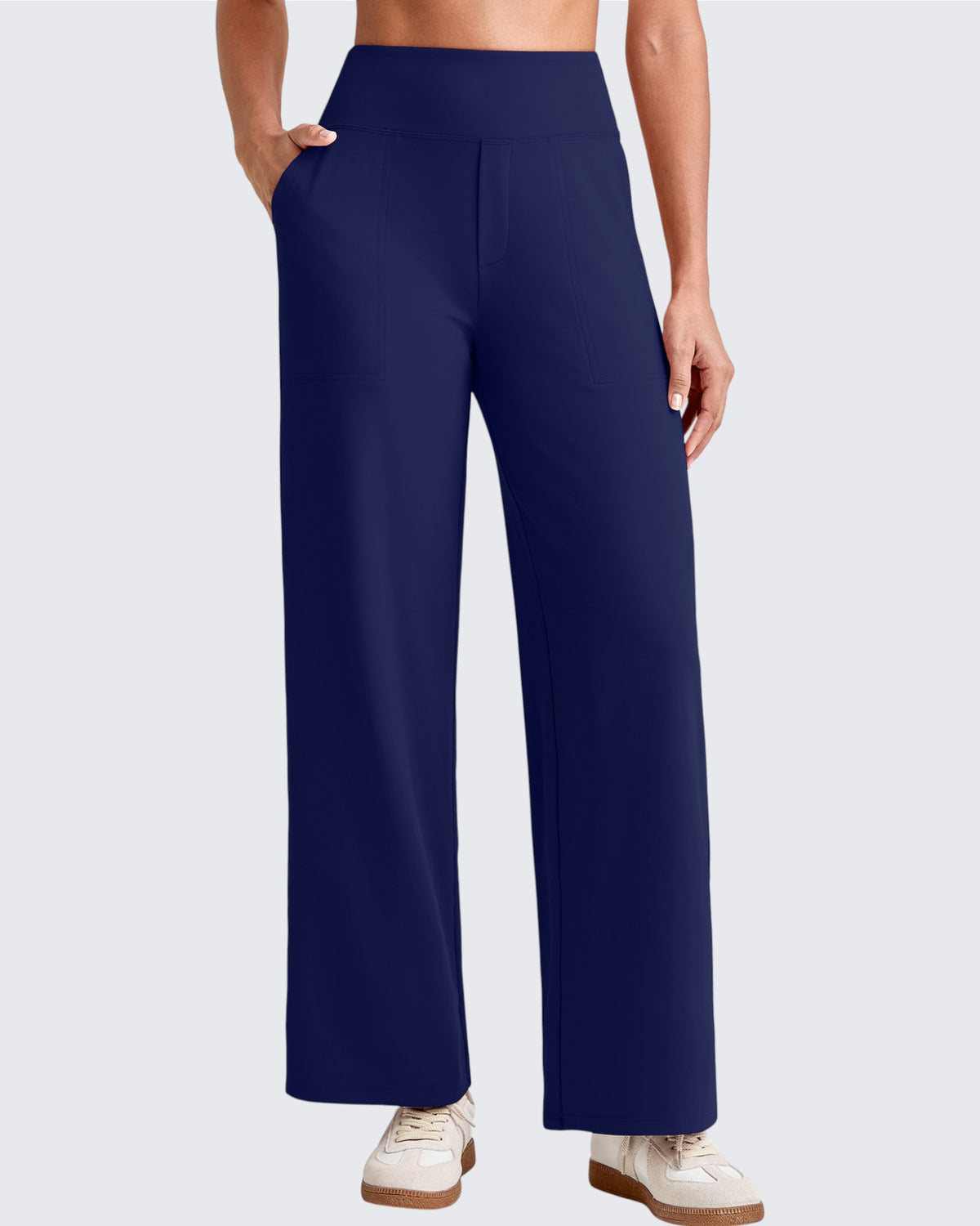 G4Free - EverGoing High Waist Stretch Dressy Cropped Pants Regular -GF25J468HF-XS