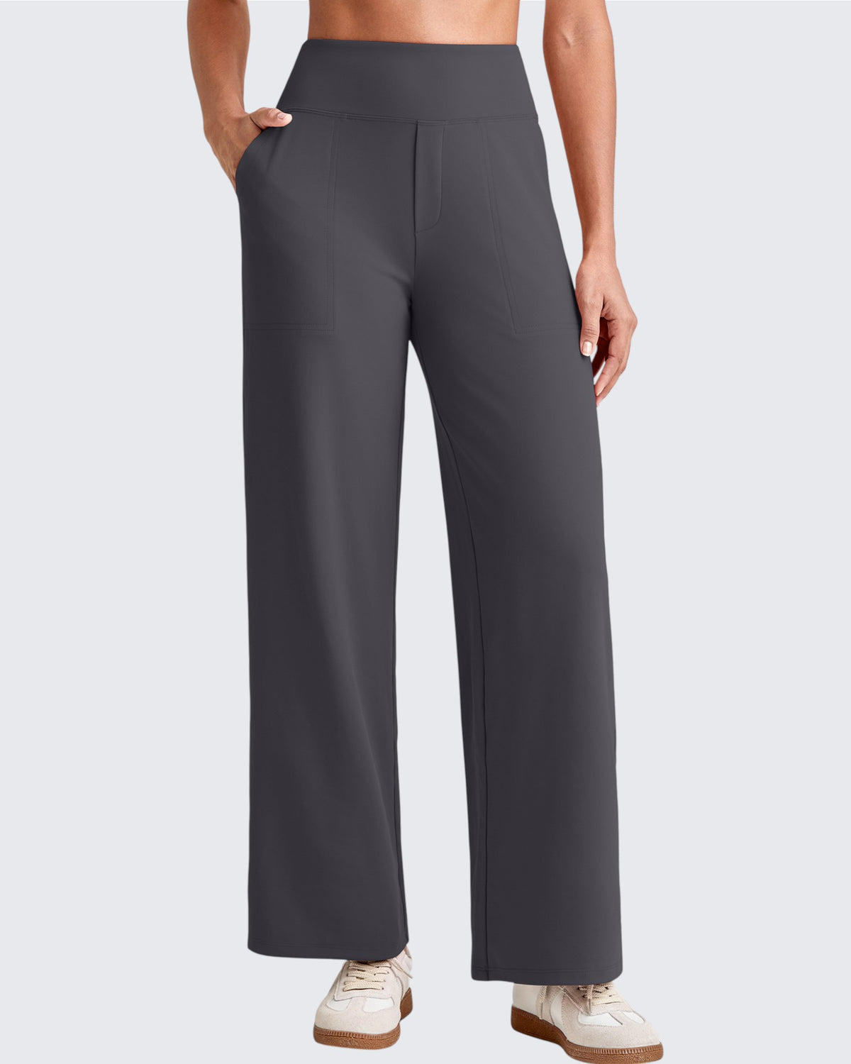 G4Free - EverGoing High Waist Stretch Dressy Cropped Pants Regular -GF25J468HF-XS