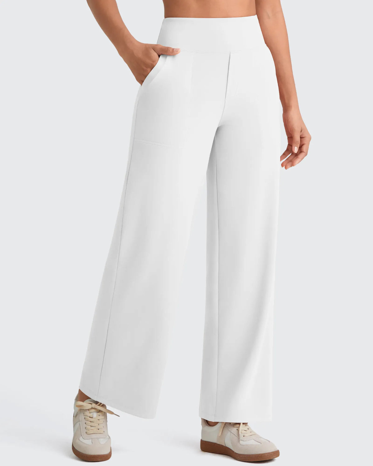 G4Free - EverGoing High Waist Stretch Dressy Cropped Pants Regular -GF25J468HF-XS