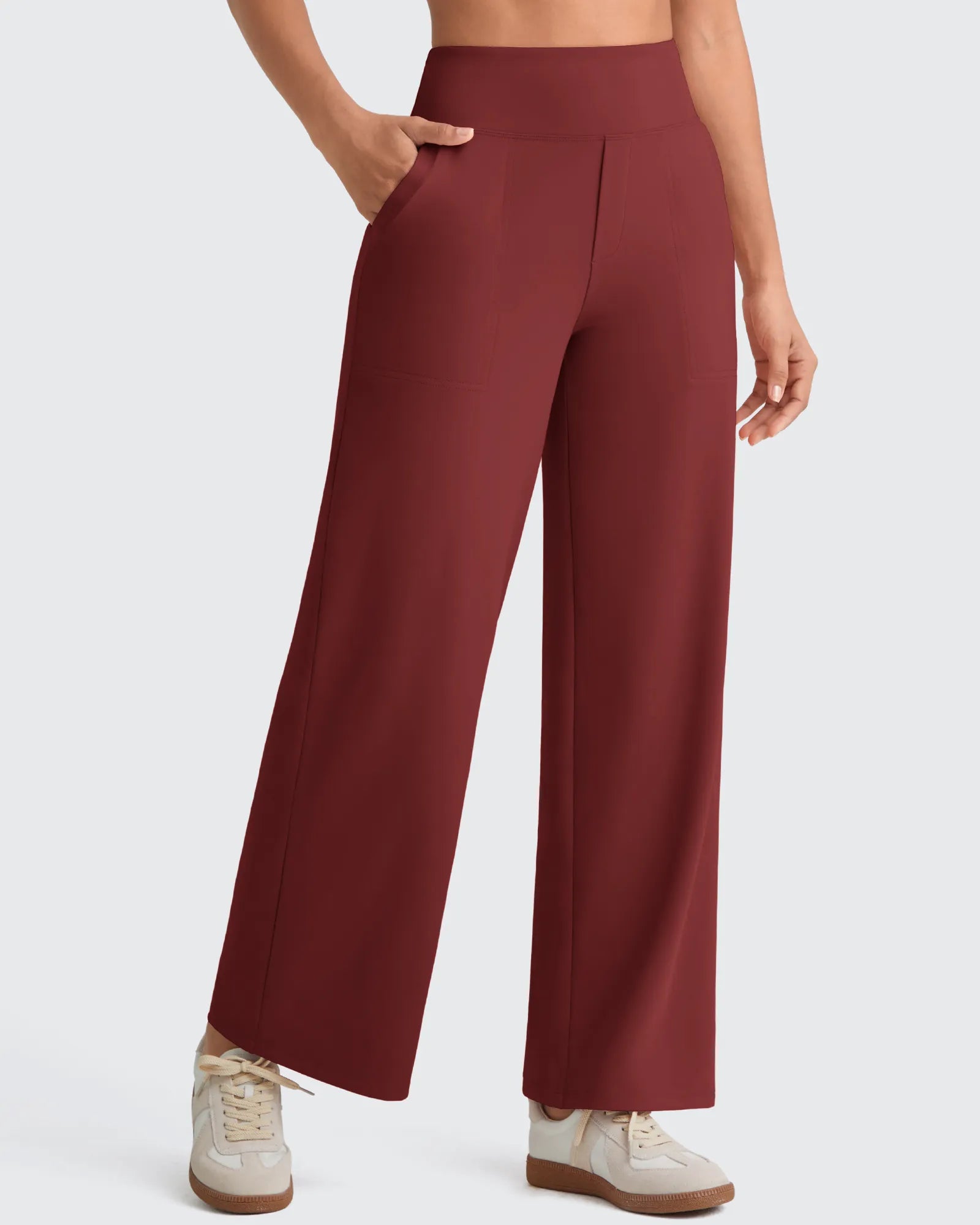 G4Free - EverGoing High Waist Stretch Dressy Cropped Pants Tall -GF25J469AF-XS