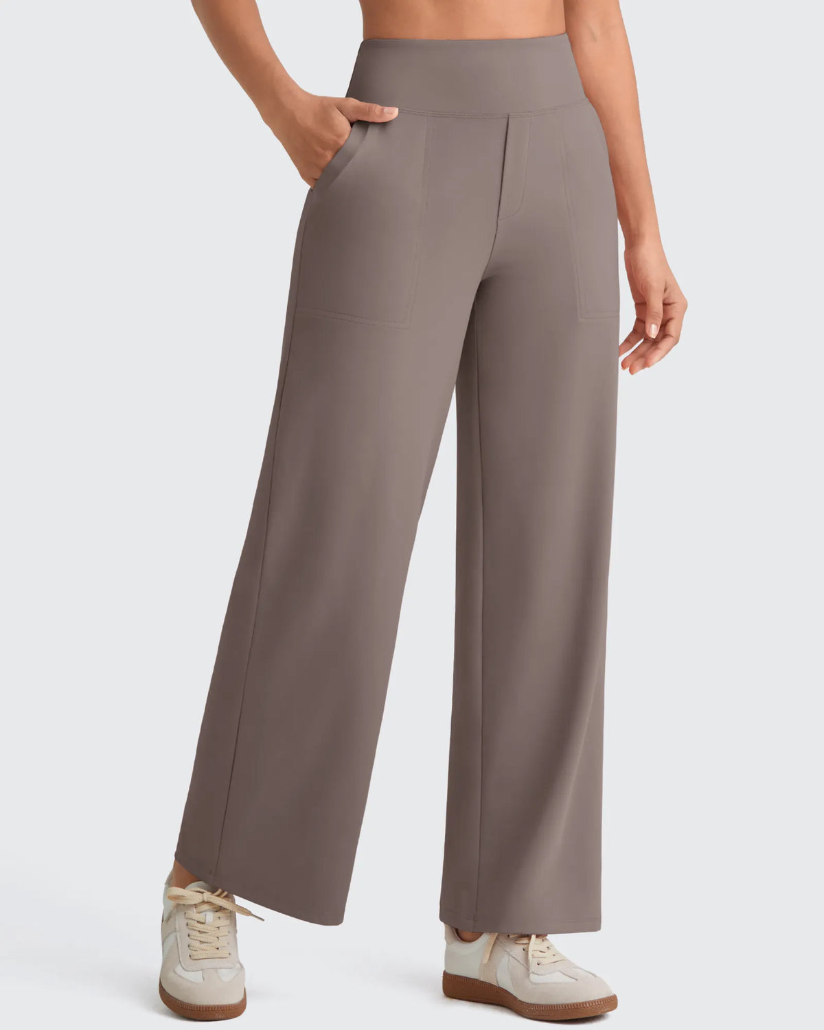 G4Free - EverGoing High Waist Stretch Dressy Cropped Pants Tall -GF25J469AF-XS