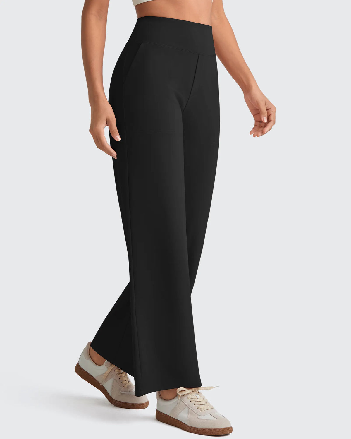 G4Free - EverGoing High Waist Stretch Dressy Cropped Pants Tall -GF25J469AF-XS