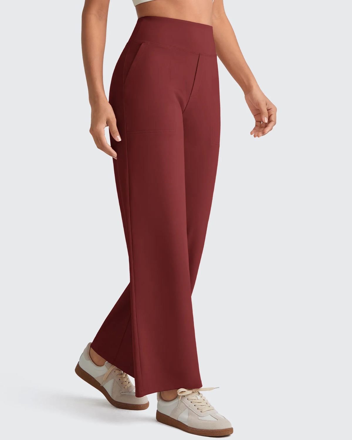 G4Free - EverGoing High Waist Stretch Dressy Cropped Pants Tall -GF25J469AF-XS-GF25J469AA-S-GF25J469AB-M-GF25J469AC-L-GF25J469AD-XL