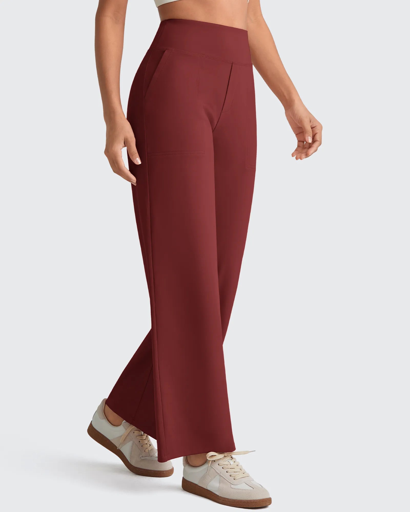 G4Free - EverGoing High Waist Stretch Dressy Cropped Pants Tall -GF25J469AF-XS-GF25J469AA-S-GF25J469AB-M-GF25J469AC-L-GF25J469AD-XL