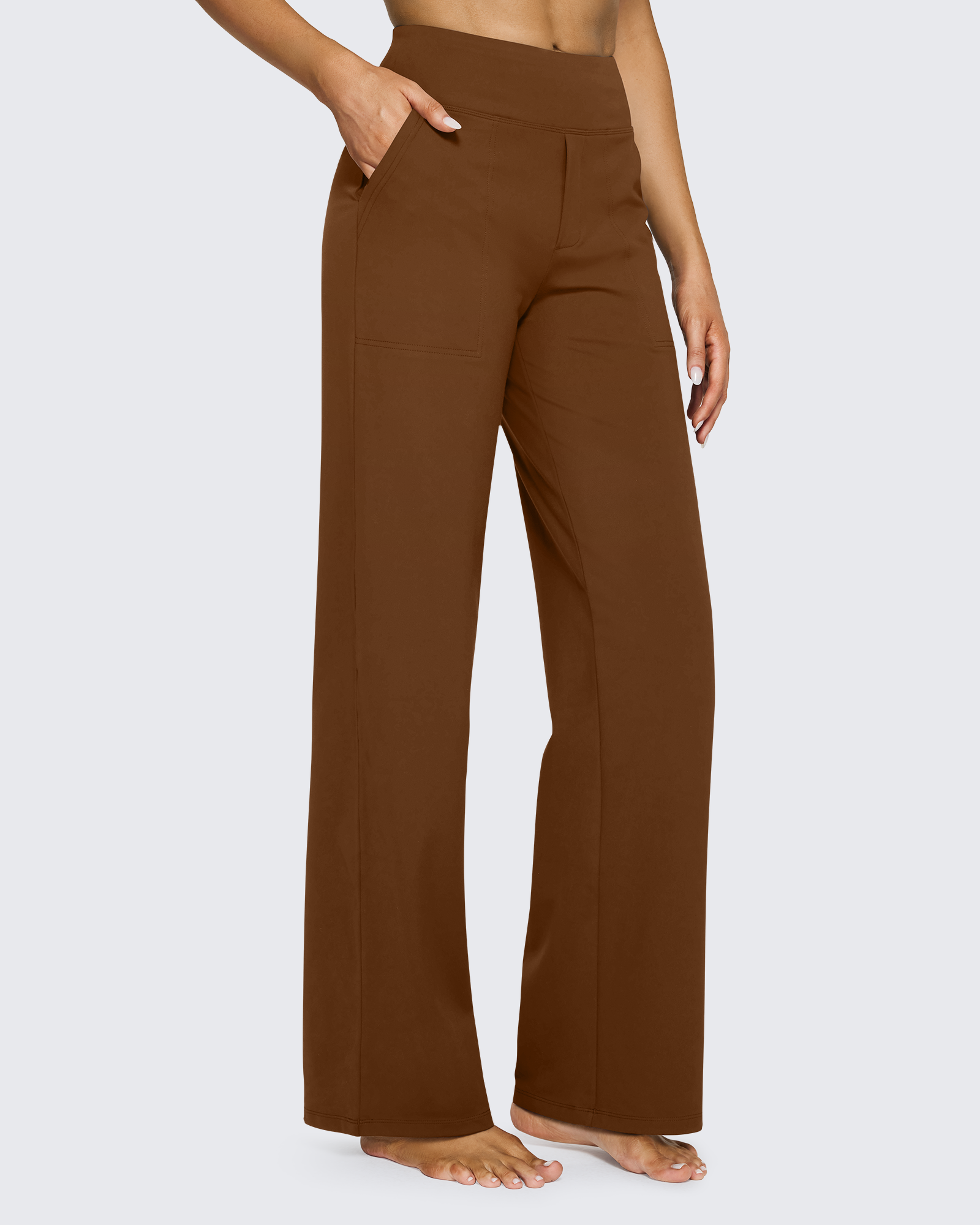 G4Free - EverGoing Loose High-Waist Business Casual Pants 33'' -GF23J184AF-XS