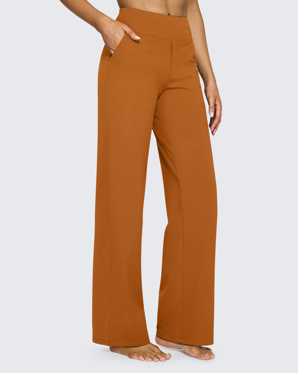 G4Free - EverGoing Loose High-Waist Business Casual Pants 33'' -GF23J184GF-XS