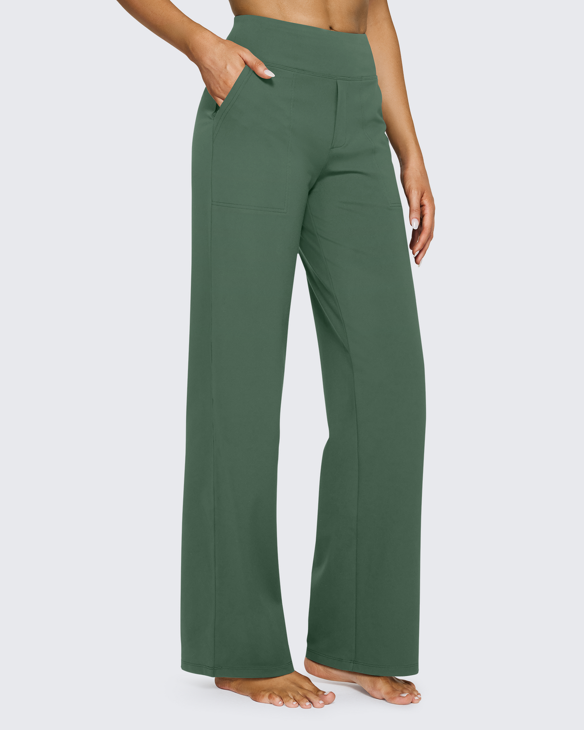 G4Free - EverGoing Loose High-Waist Business Casual Pants 33'' -GF23J184SF-XS