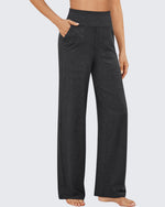 G4Free - EverGoing Loose High-Waist Business Casual Pants 35'' -GF25J475AA-S