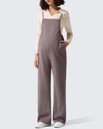 G4Free - EverGoing Maternity Adjustable Strap Wide Leg Rompers -GF25PY674AF-XS