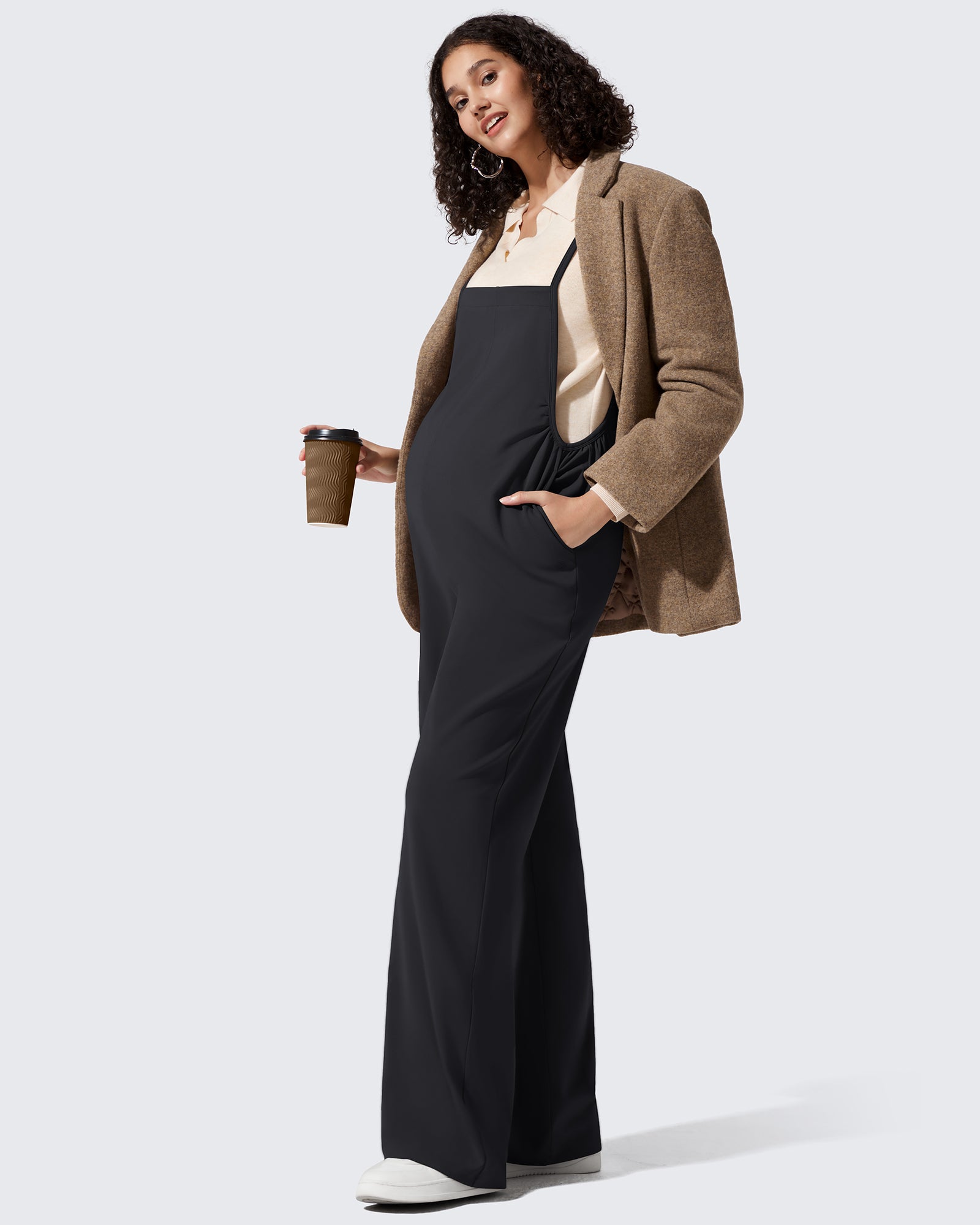G4Free - EverGoing Maternity Adjustable Strap Wide Leg Rompers -GF25PY674AF-XS-GF25PY675AF-XS-GF25PY676AF-XS-GF25PY674AA-S-GF25PY675AA-S