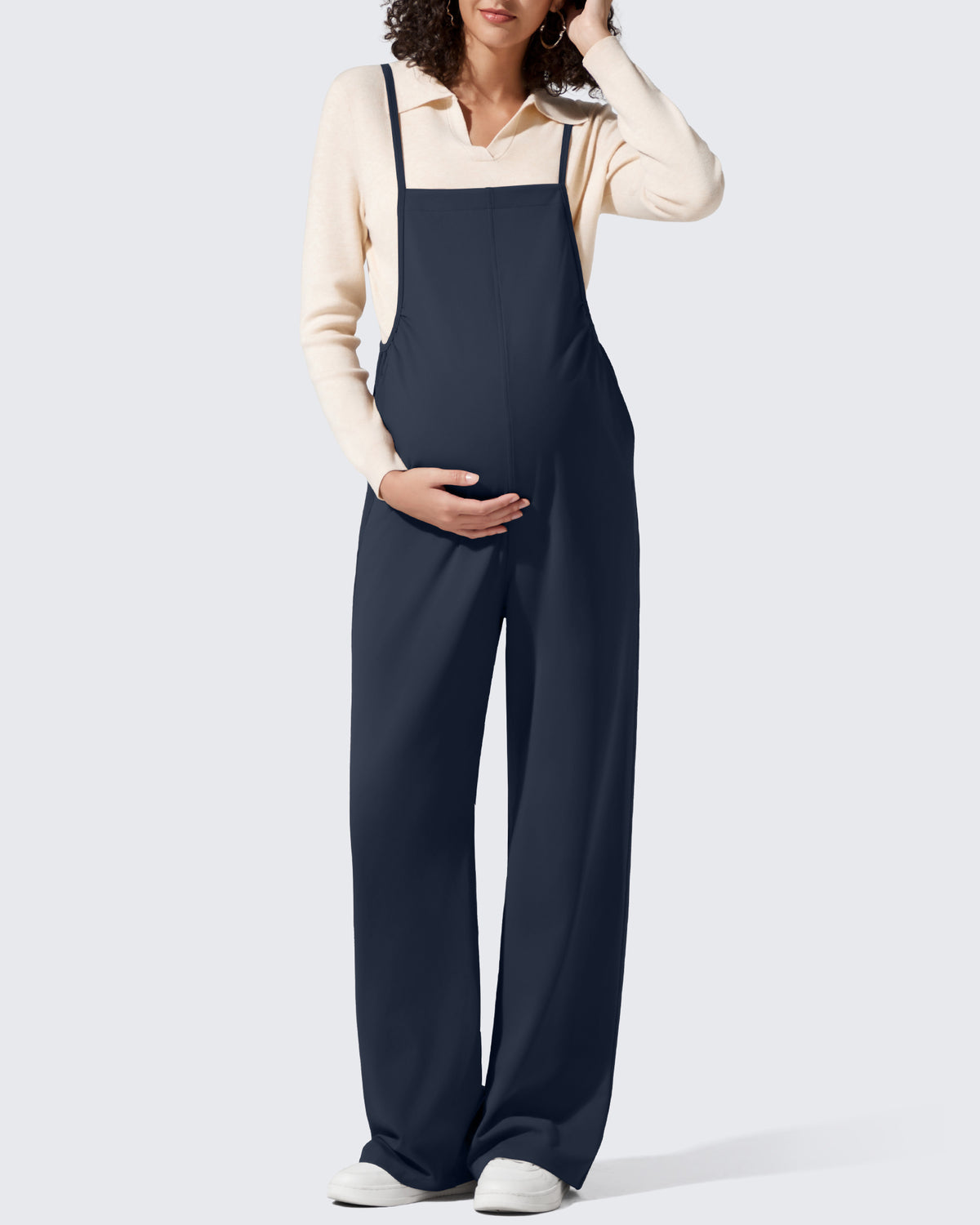 G4Free - EverGoing Maternity Adjustable Strap Wide Leg Rompers -GF25PY674AF-XS-GF25PY675AF-XS-GF25PY676AF-XS-GF25PY674AA-S-GF25PY675AA-S