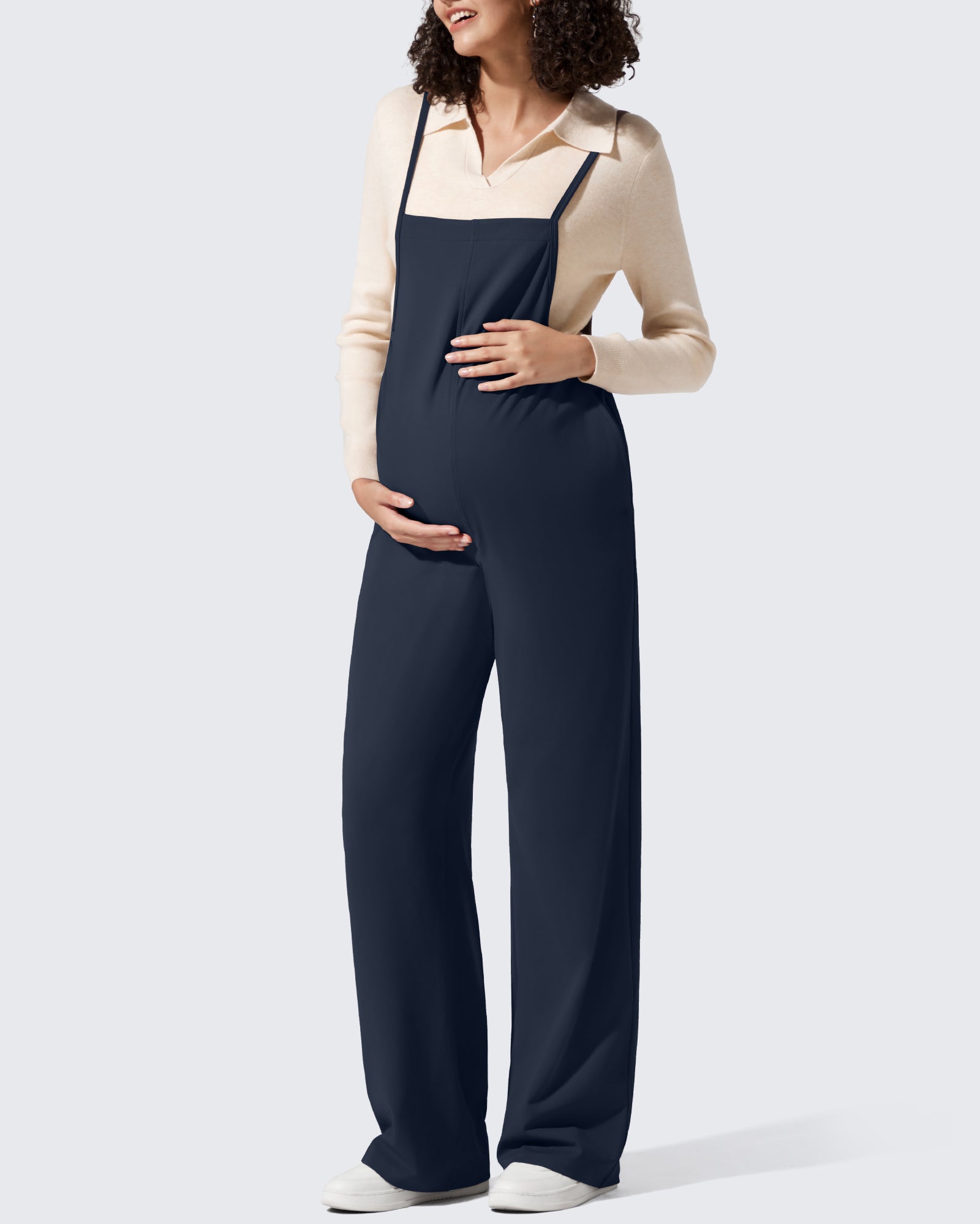 G4Free - EverGoing Maternity Adjustable Strap Wide Leg Rompers -GF25PY674AF-XS-GF25PY675AF-XS-GF25PY676AF-XS-GF25PY674AA-S-GF25PY675AA-S