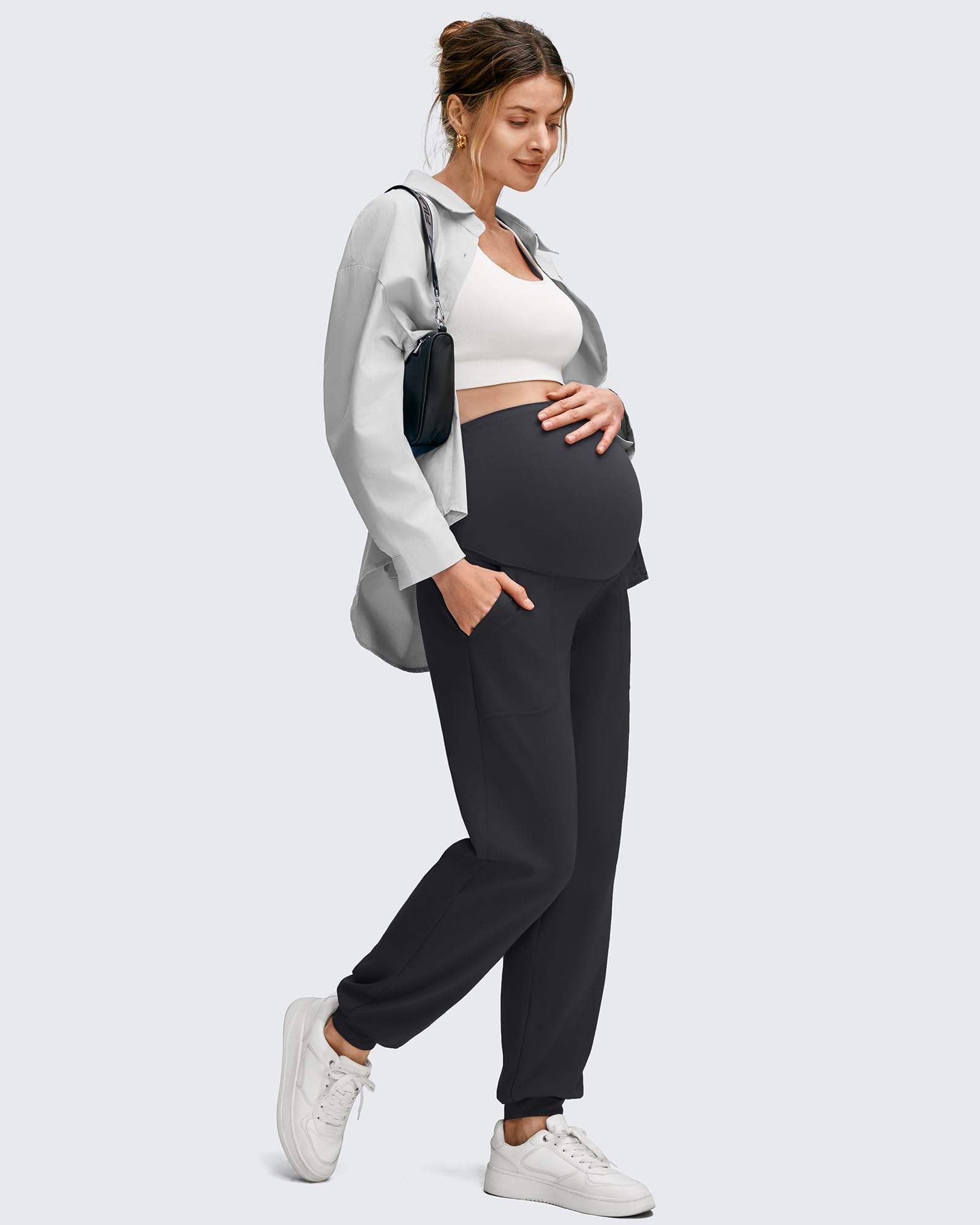 G4Free - EverGoing Maternity Workout Over The Belly Joggers -GF25DY616AF-XS-GF25DY617AF-XS-GF25DY618AF-XS-GF25DY616AA-S-GF25DY617AA-S
