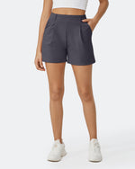 G4Free - EverGoing Pleated Casual Dress Shorts with Belt Loops -GF24E200BF-XS