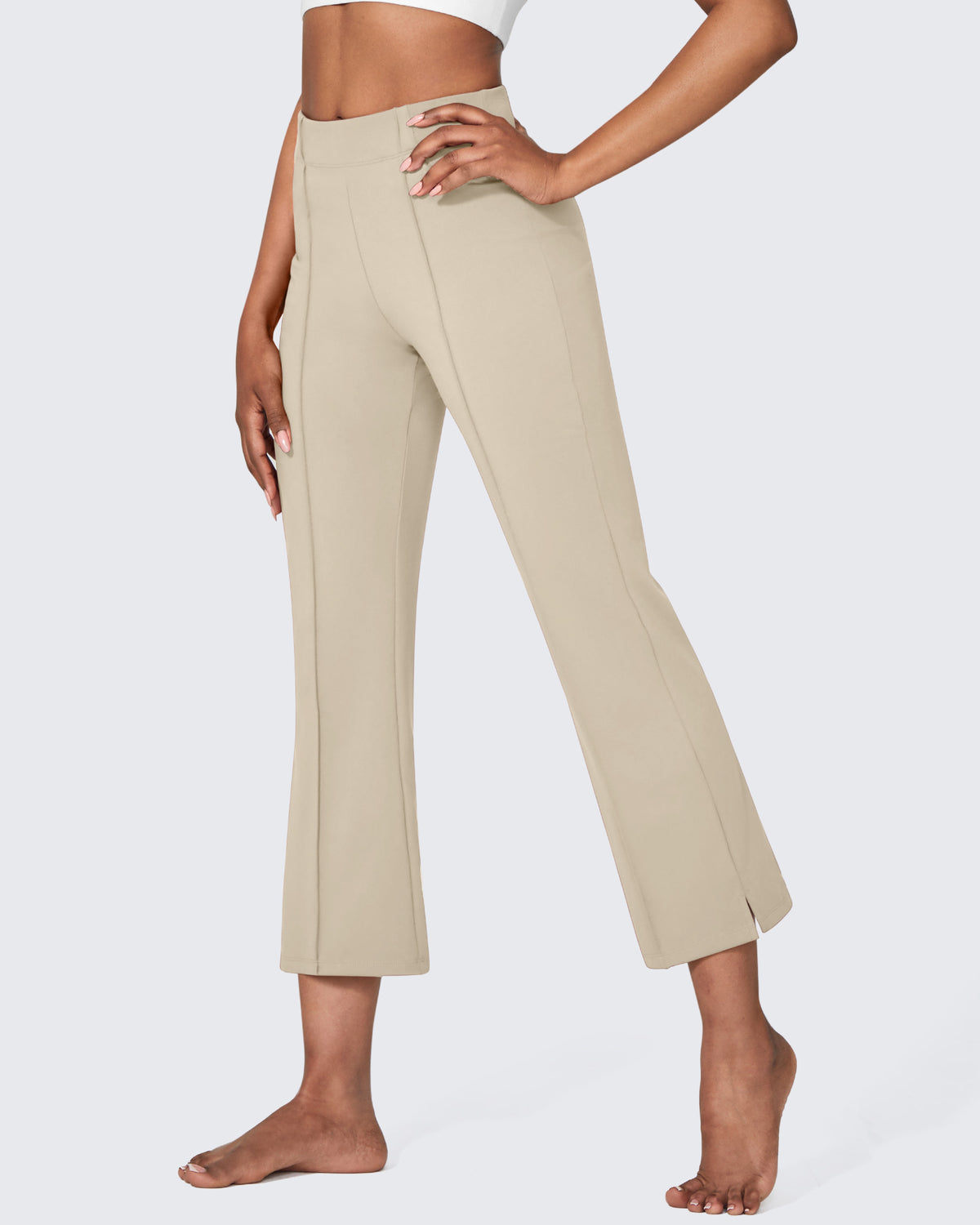 G4Free - EverGoing Stretch Mid-Waist Flare Business Casual Pants -GF24A212AA-S-GF22A081AA-S-GF24A213AA-S-GF24A212AB-M-GF22A081AB-M