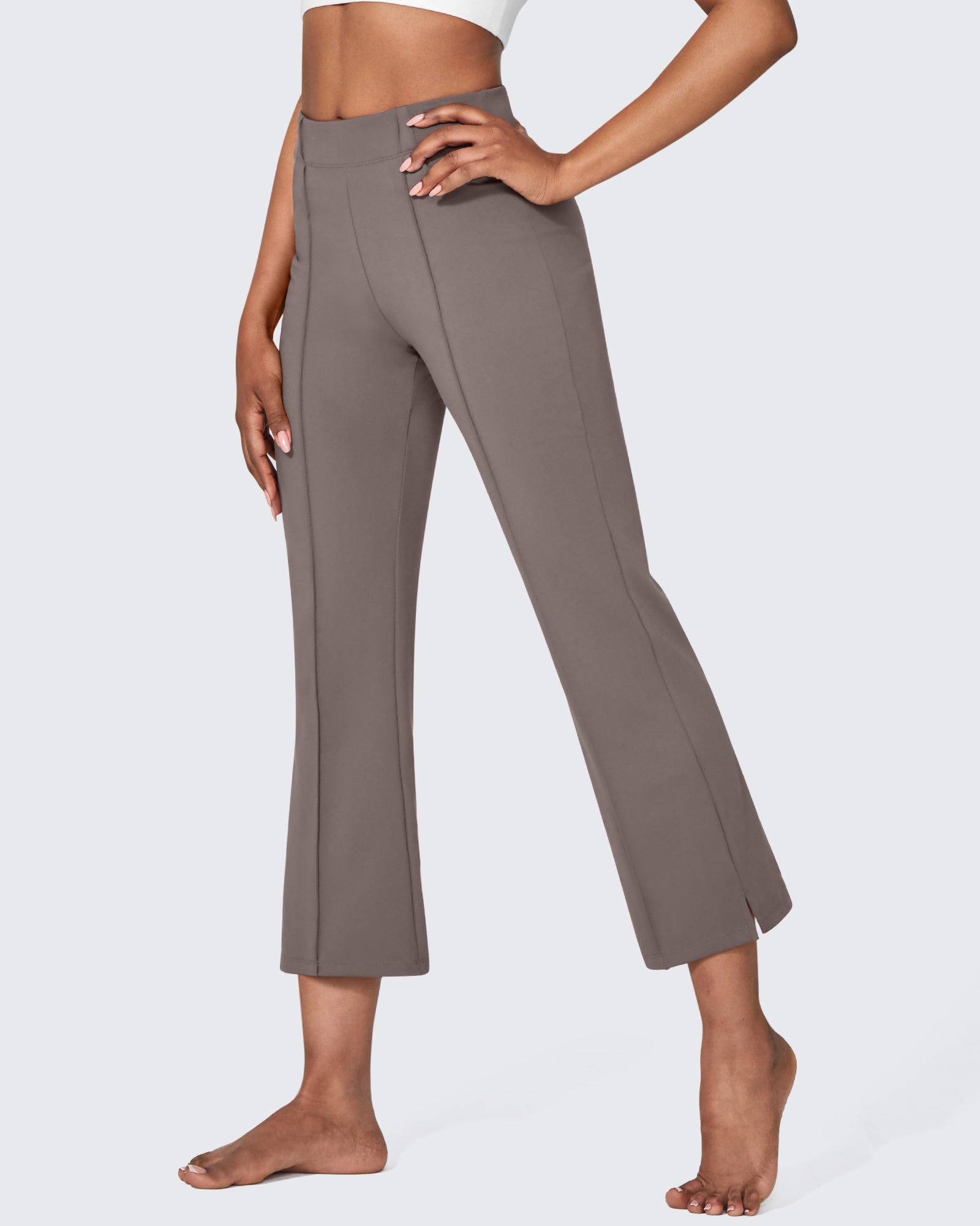 G4Free - EverGoing Stretch Mid-Waist Flare Business Casual Pants -GF24A212EA-S