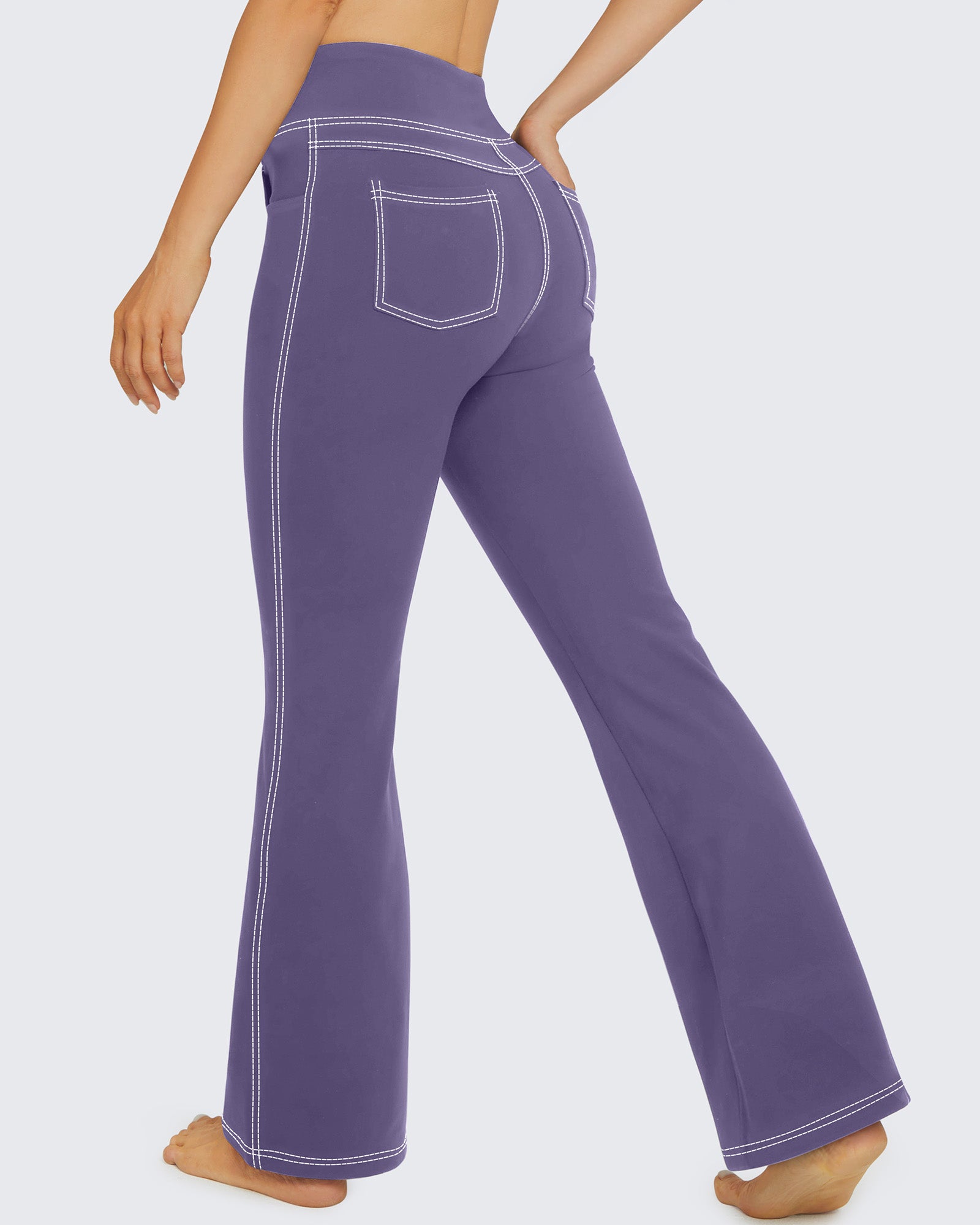 EverGoing Stretchy High-Waisted Multiple Flare Work Pants Dark Red / XXL / Tall (33) EverGoing Stretchy High-Waisted Multiple Flare Work Pants Dark Red / XXL / Tall (33)