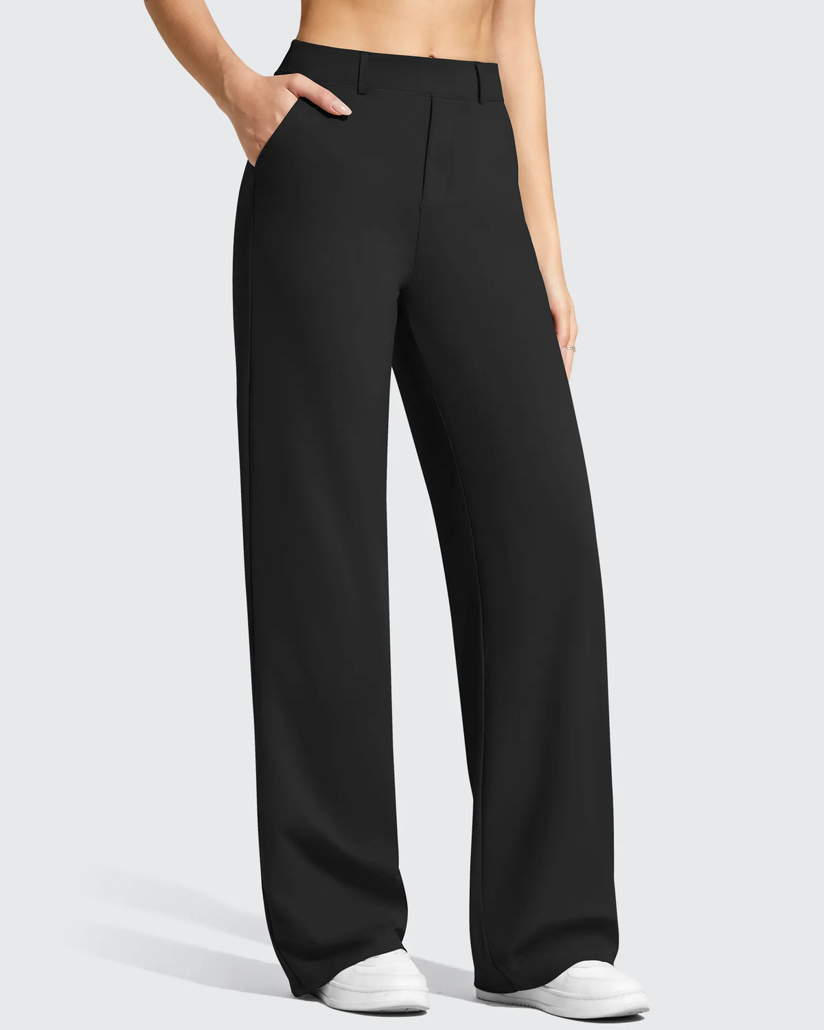 G4Free - EverGoing Wide Leg  Belt Loops High-Waist Dress Pants -GF26J801A001A-S-GF26J802A001A-S-GF26J803A001A-S-GF26J801A001B-M-GF26J802A001B-M