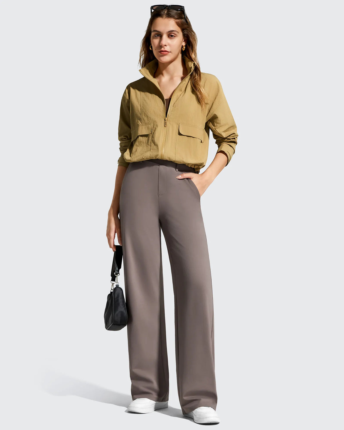 G4Free - EverGoing Wide Leg  Belt Loops High-Waist Dress Pants -GF26J801A001A-S-GF26J802A001A-S-GF26J803A001A-S-GF26J801A001B-M-GF26J802A001B-M