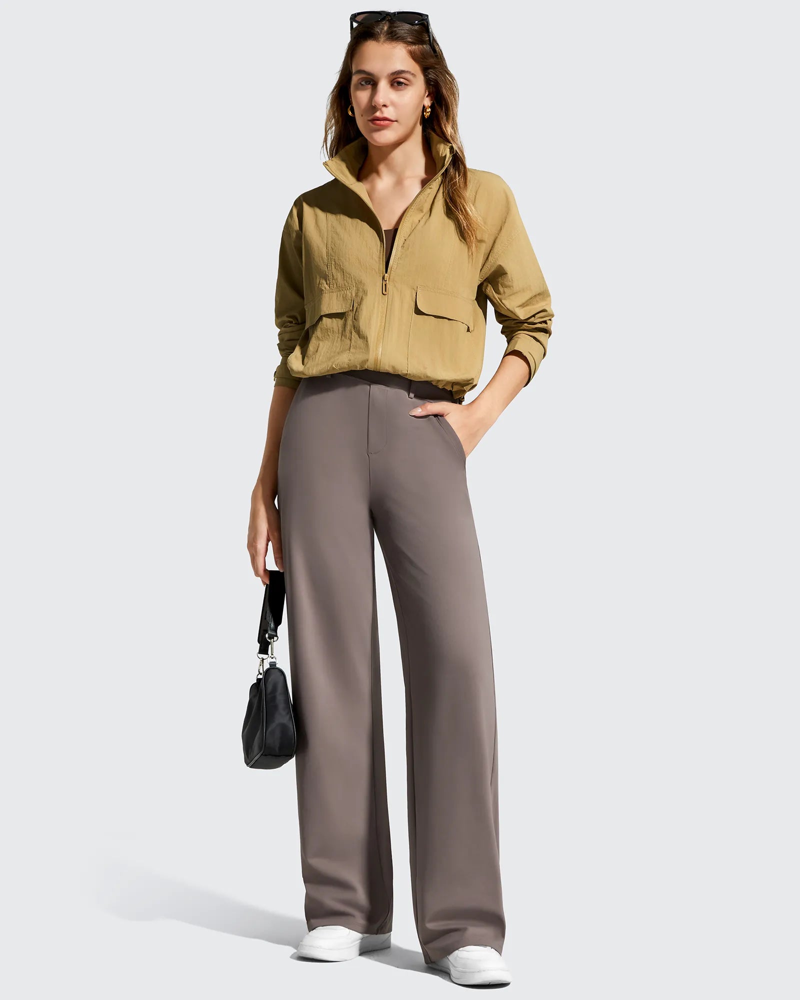 G4Free - EverGoing Wide Leg  Belt Loops High-Waist Dress Pants -GF26J801A001A-S-GF26J802A001A-S-GF26J803A001A-S-GF26J801A001B-M-GF26J802A001B-M