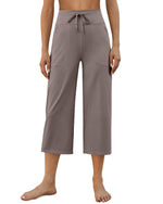 G4Free - EverGoing Wide Leg High-Rise Drawstring Capris Pants -GF24J218AF-XS