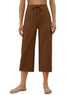 G4Free - EverGoing Wide Leg High-Rise Drawstring Capris Pants -GF24J218EF-XS