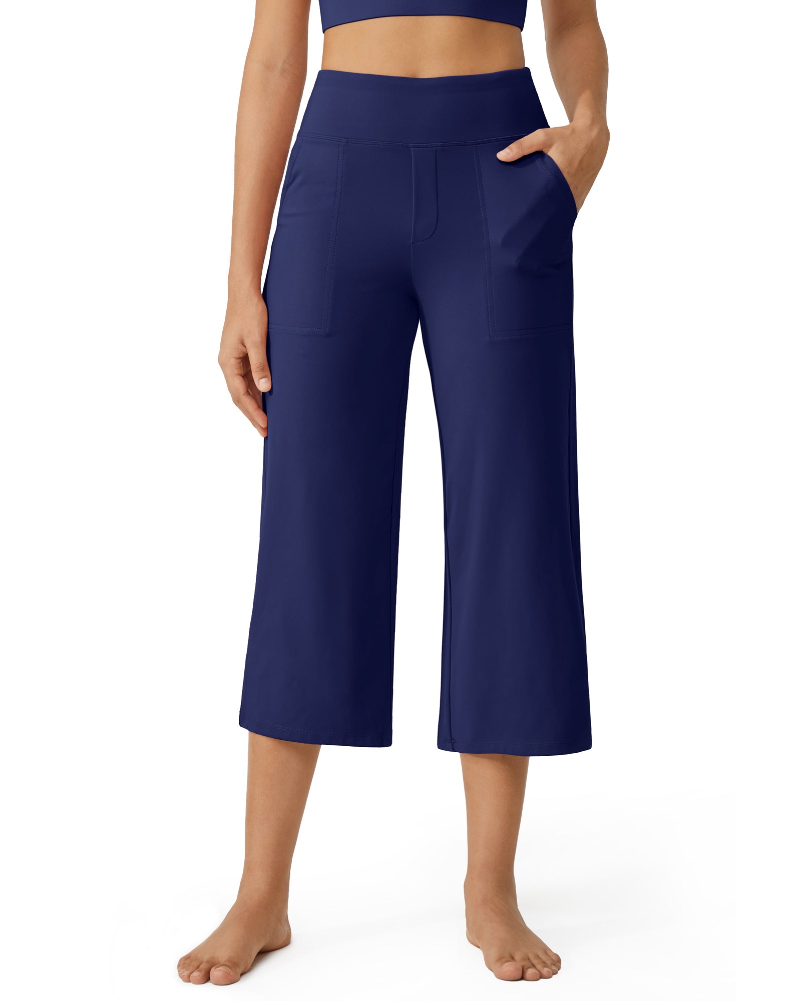 G4Free - EverGoing Wide Leg High-Waist Casual Capri Pants -GF24J197AA-S-GF24J197AB-M-GF24J197AC-L-GF24J197AD-XL-GF24J197AE-XXL
