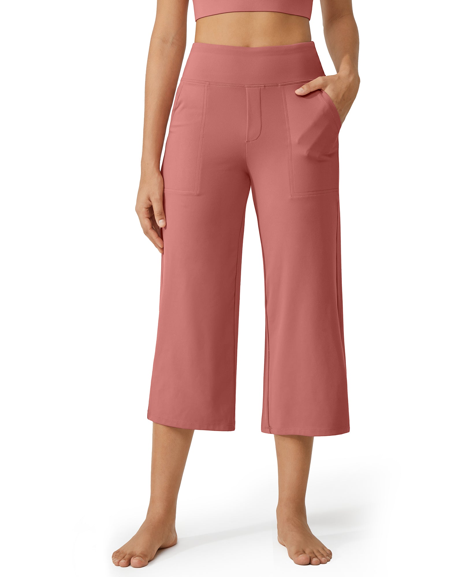 G4Free - EverGoing Wide Leg High-Waist Casual Capri Pants -GF24J197AA-S-GF24J197AB-M-GF24J197AC-L-GF24J197AD-XL-GF24J197AE-XXL