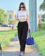 G4Free - EverGoing Wide Leg High-Waist Casual Pants Petite -GF23D170AF-XS-GF23D170AA-S-GF23D170AB-M-GF23D170AC-L-GF23D170AD-XL