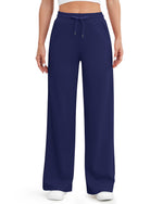 G4Free - EverGoing Wide Leg Mid-Waist Drawstring Casual Pants -GF24J261DA-S