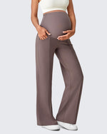 G4Free - EverGoing Wide Leg Pockets Front Pleats Maternity -GF25JY414AA-S