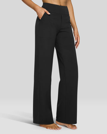Loose Business Casual Dress Pants for Women Black / S / Petite (27)