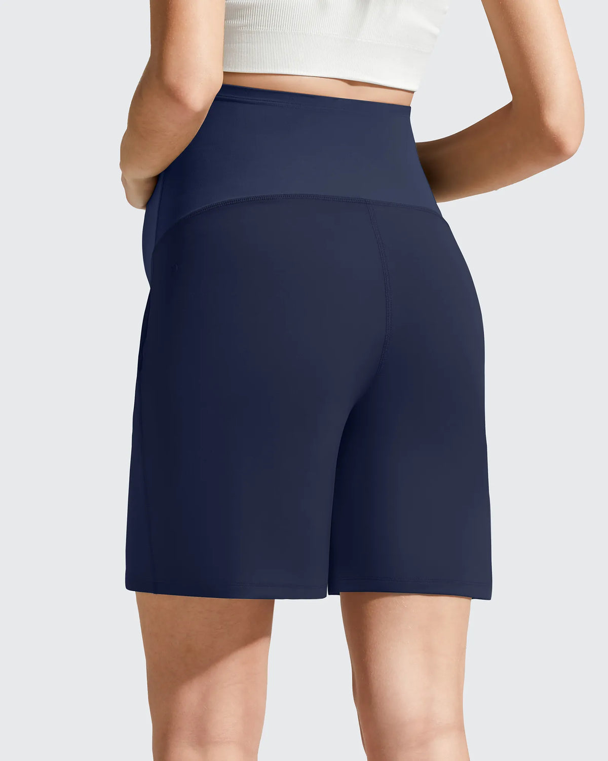 G4Free - Evergoing Front Pleats Pockets Maternity Shorts -GF26EY794F001A-S-GF26EY794F001B-M-GF26EY794F001C-L-GF26EY794F001D-XL-GF26EY794F001E-XXL