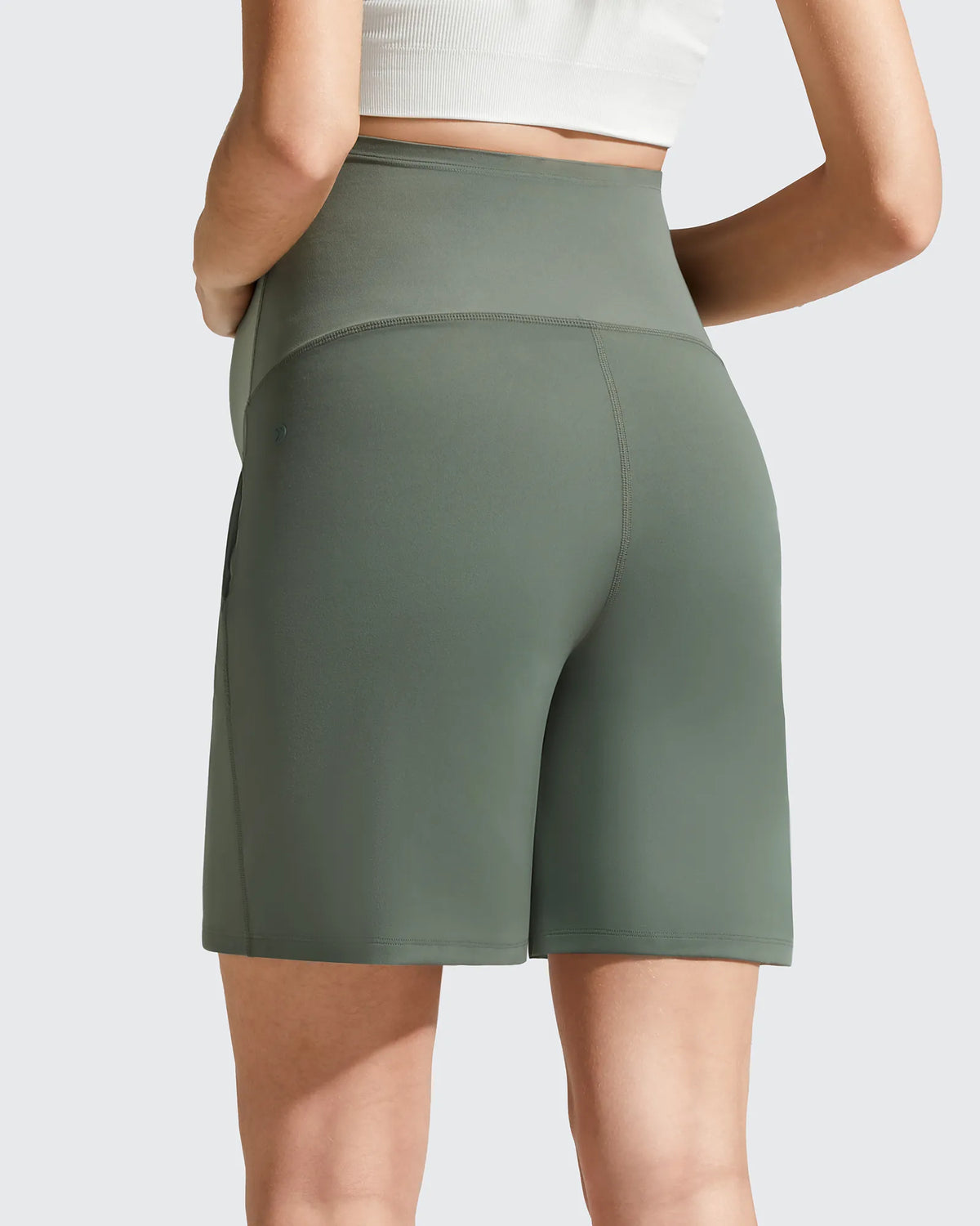 G4Free - Evergoing Front Pleats Pockets Maternity Shorts -GF26EY794F001A-S-GF26EY794F001B-M-GF26EY794F001C-L-GF26EY794F001D-XL-GF26EY794F001E-XXL