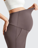 G4Free - Evergoing Front Pleats Pockets Maternity Shorts -GF26EY794F001A-S-GF26EY794F001B-M-GF26EY794F001C-L-GF26EY794F001D-XL-GF26EY794F001E-XXL