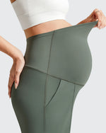 G4Free - Evergoing Front Pleats Pockets Maternity Shorts -GF26EY794F001A-S-GF26EY794F001B-M-GF26EY794F001C-L-GF26EY794F001D-XL-GF26EY794F001E-XXL