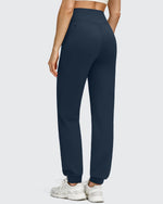 G4Free - Fleece Lined Elastic Cuff Pockets Workout Joggers -GF25D643AA-S-GF25D644AA-S-GF25D645AA-S-GF25D643AB-M-GF25D644AB-M