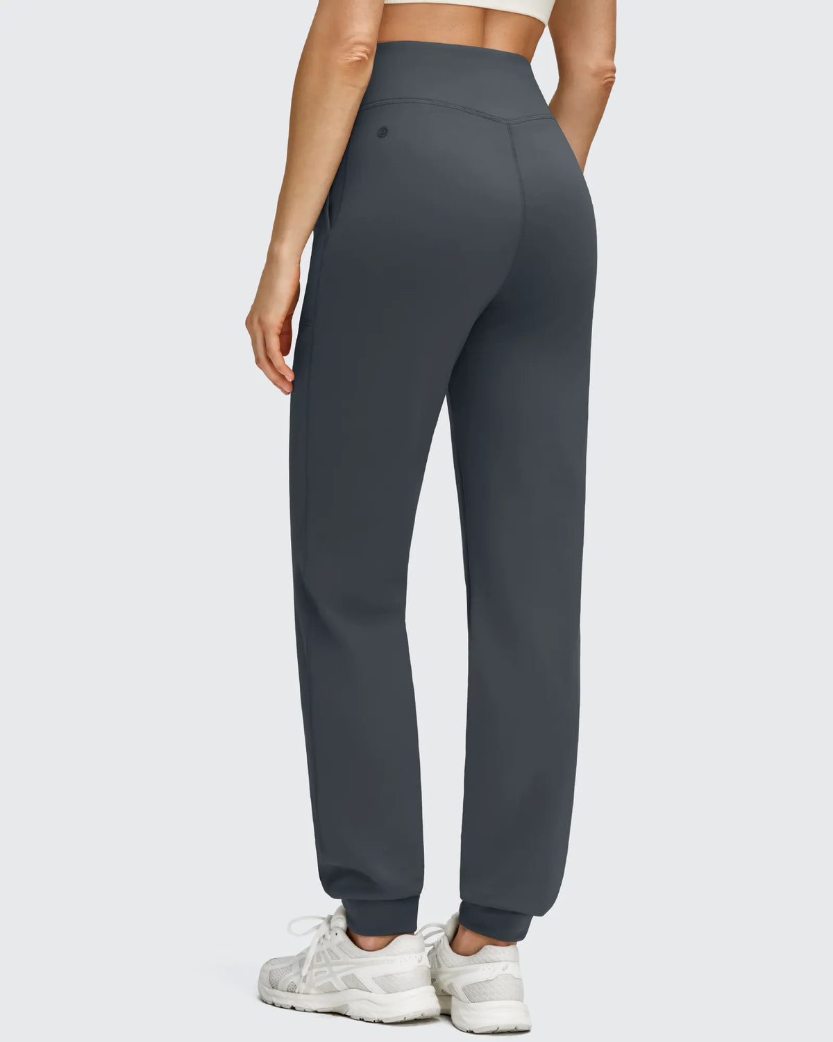 G4Free - Fleece Lined Elastic Cuff Pockets Workout Joggers -GF25D643AA-S-GF25D644AA-S-GF25D645AA-S-GF25D643AB-M-GF25D644AB-M