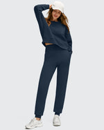 G4Free - Fleece Lined Elastic Cuff Pockets Workout Joggers -GF25D643AA-S-GF25D644AA-S-GF25D645AA-S-GF25D643AB-M-GF25D644AB-M