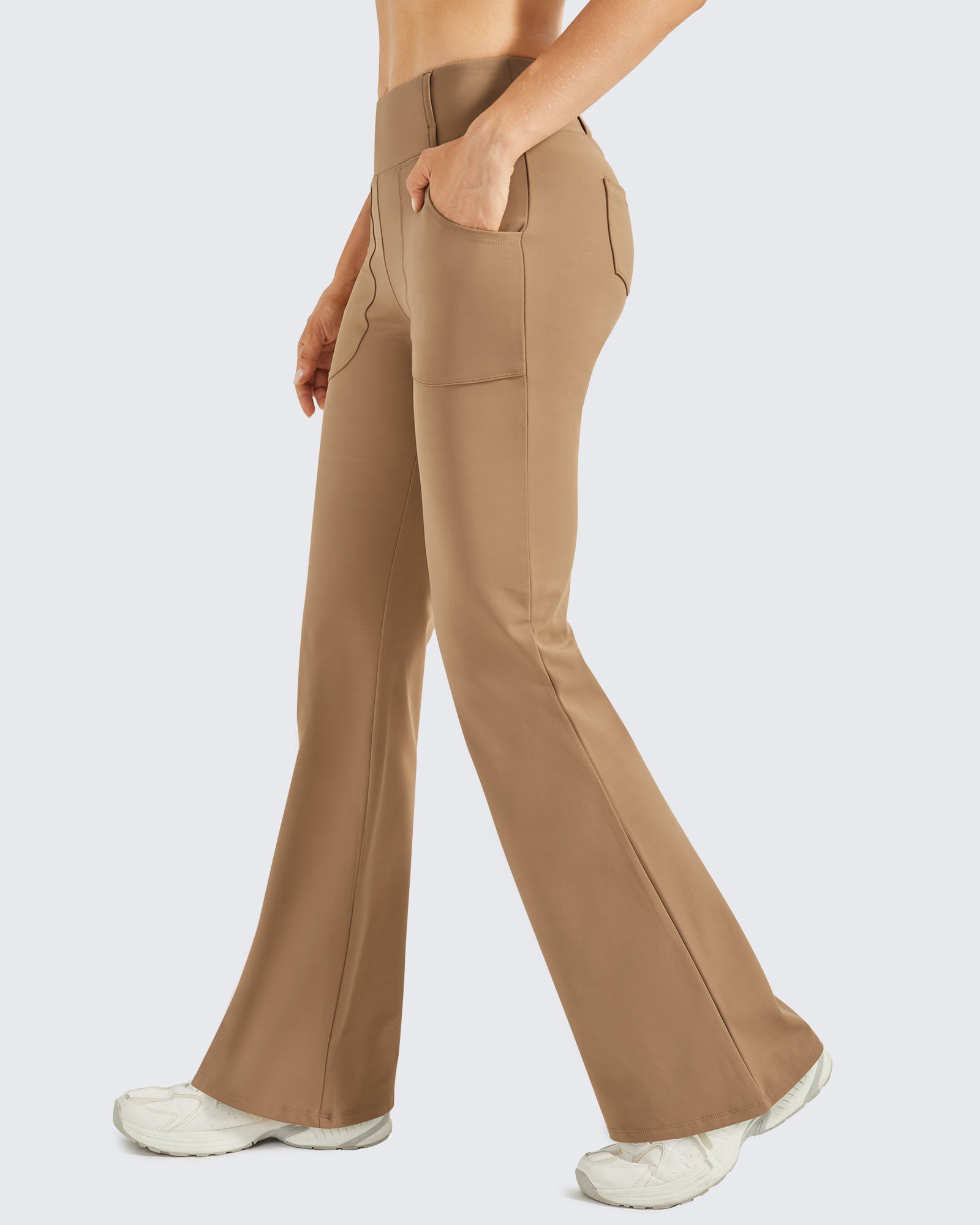 G4Free - Fleece Lined High-Waist Work Flare Pants -GF23A175AA-S-GF22A097AA-S-GF23A176AA-S-GF23A175AB-M-GF22A097AB-M