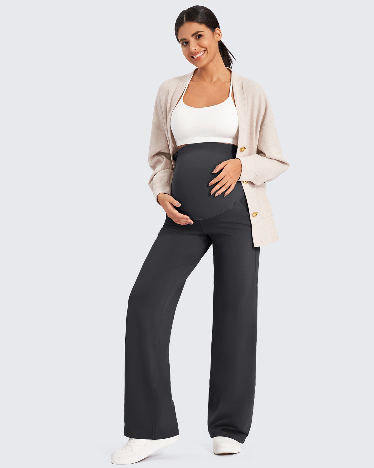G4Free - Fleece-Lined Maternity Warm Work Trousers -GF25JY298AF-XS-GF25JY299AF-XS-GF25JY300AF-XS-GF25JY298AA-S-GF25JY299AA-S