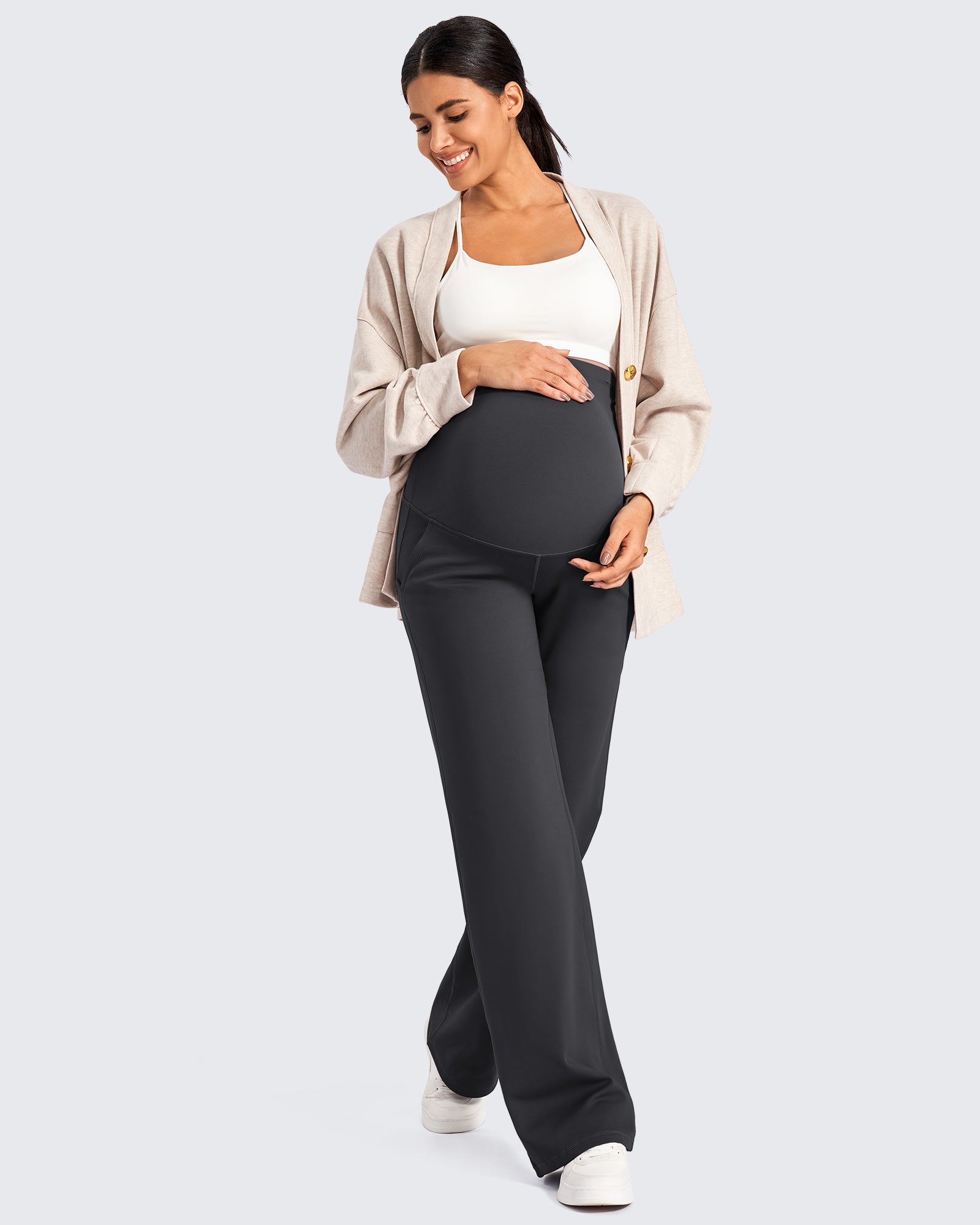 G4Free - Fleece-Lined Maternity Warm Work Trousers -GF25JY298AF-XS-GF25JY299AF-XS-GF25JY300AF-XS-GF25JY298AA-S-GF25JY299AA-S