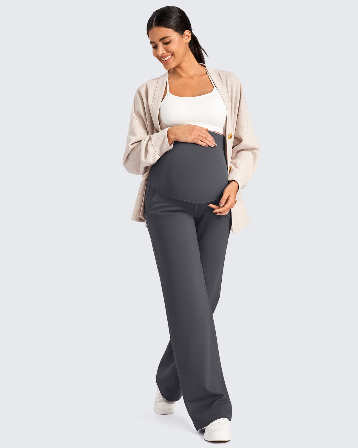G4Free - Fleece-Lined Maternity Warm Work Trousers -GF25JY298AF-XS-GF25JY299AF-XS-GF25JY300AF-XS-GF25JY298AA-S-GF25JY299AA-S